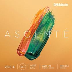 D'Addario A410LM Ascenté Viola String Set, Long Scale, Medium Tension