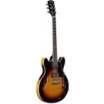 Alvarez AAT33/TSB Electric Guitar, Double Cut Semi Acoustic w/Center Block