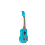 Kala MKSSBLU Sop Uke Shark Mako Blue Satin Vintage Finish