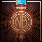 D'Addario   NB1253 Nickel Bronze Acoustic Guitar Strings, Light, 12-53