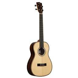 Kala Solid Spruce Top Striped Ebony Baritone Ukulele