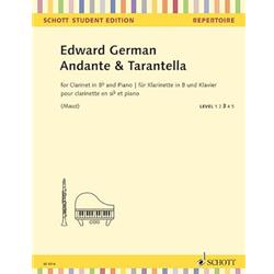 Andante & Tarantella for Clarinet in B-flat and Piano – Schott Student Edition